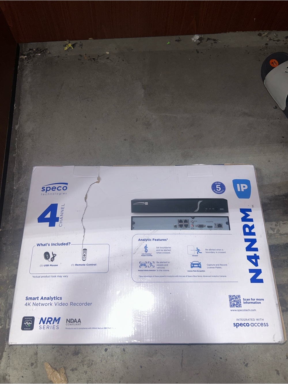 N4NRM2TB 4-Channel 4K Network Video Recorder - black